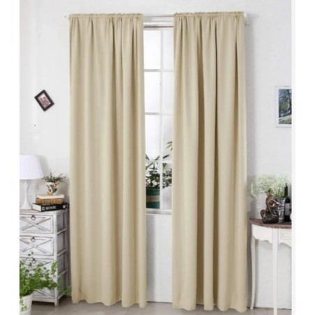 Woltu neprozirna  zavesa 250g/m2,pesak,135x175cm P118